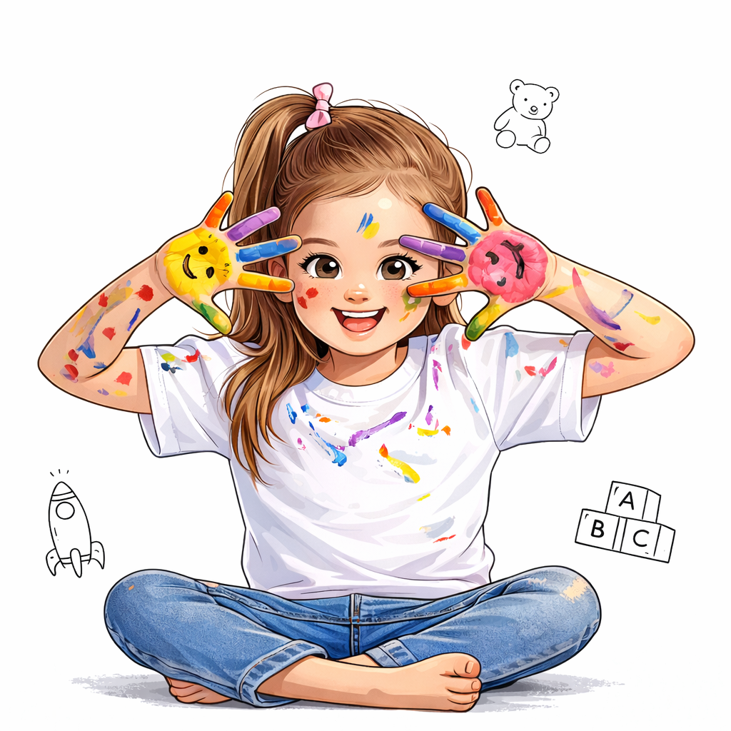 Cute Kids Coloring Pages