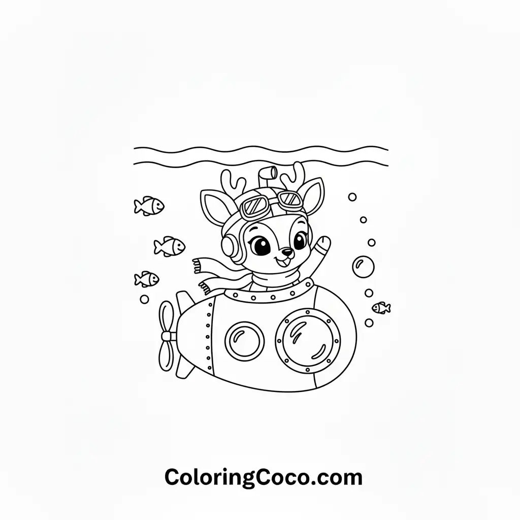 Deer under sea