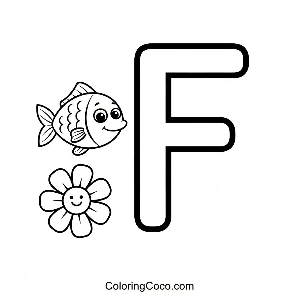 'F' for fish and flower