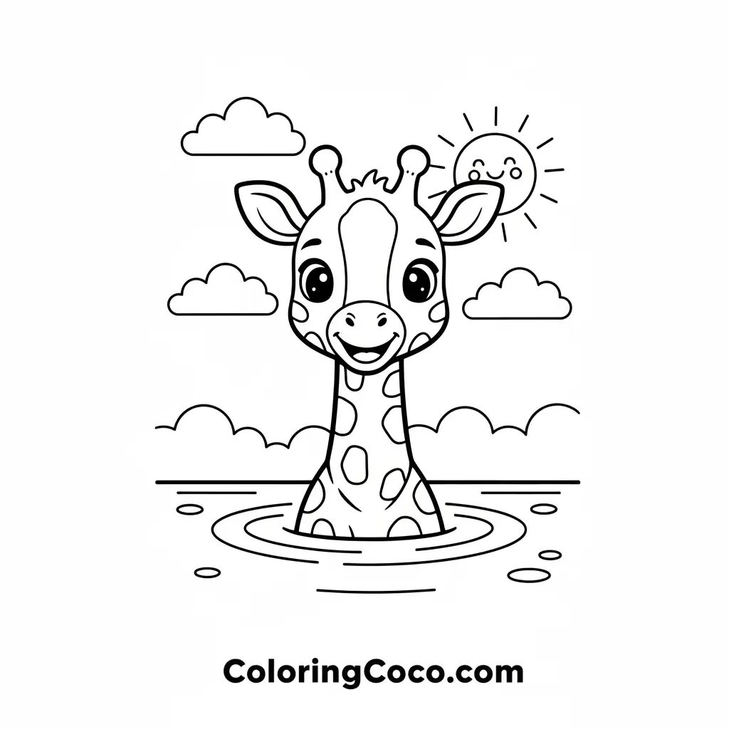 Giraffe in Water