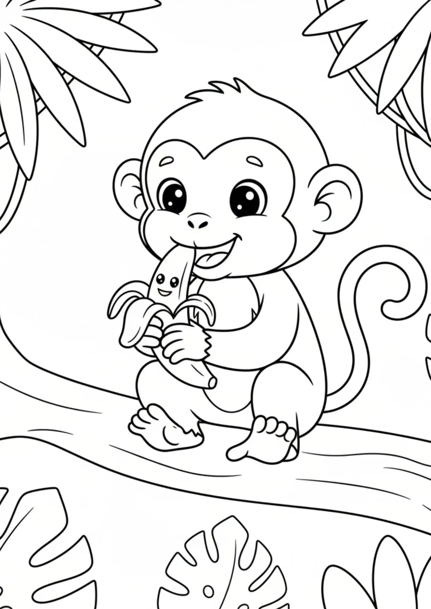 Monkey Holding Banana